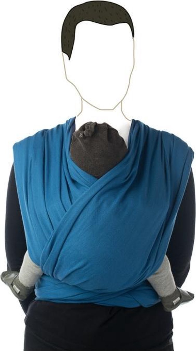 Babylonia BB SLEN Draagdoek Baby - 420 cm - Campanula Blue