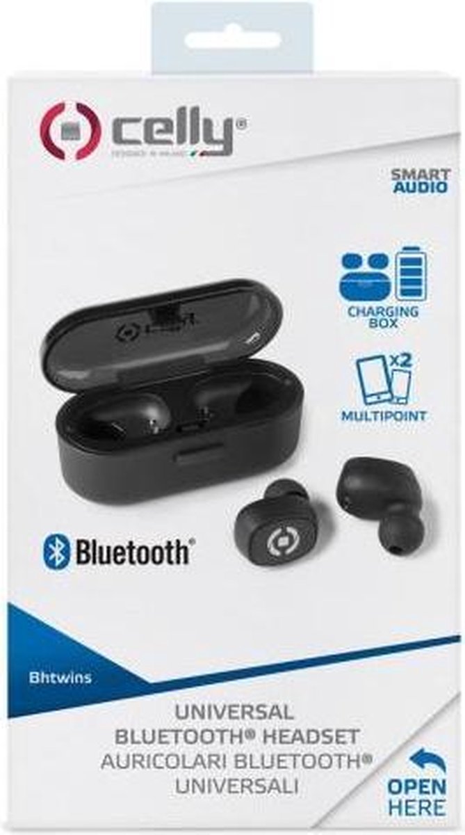 Celly BH Twins True Wireless Earbuds BT Headset black