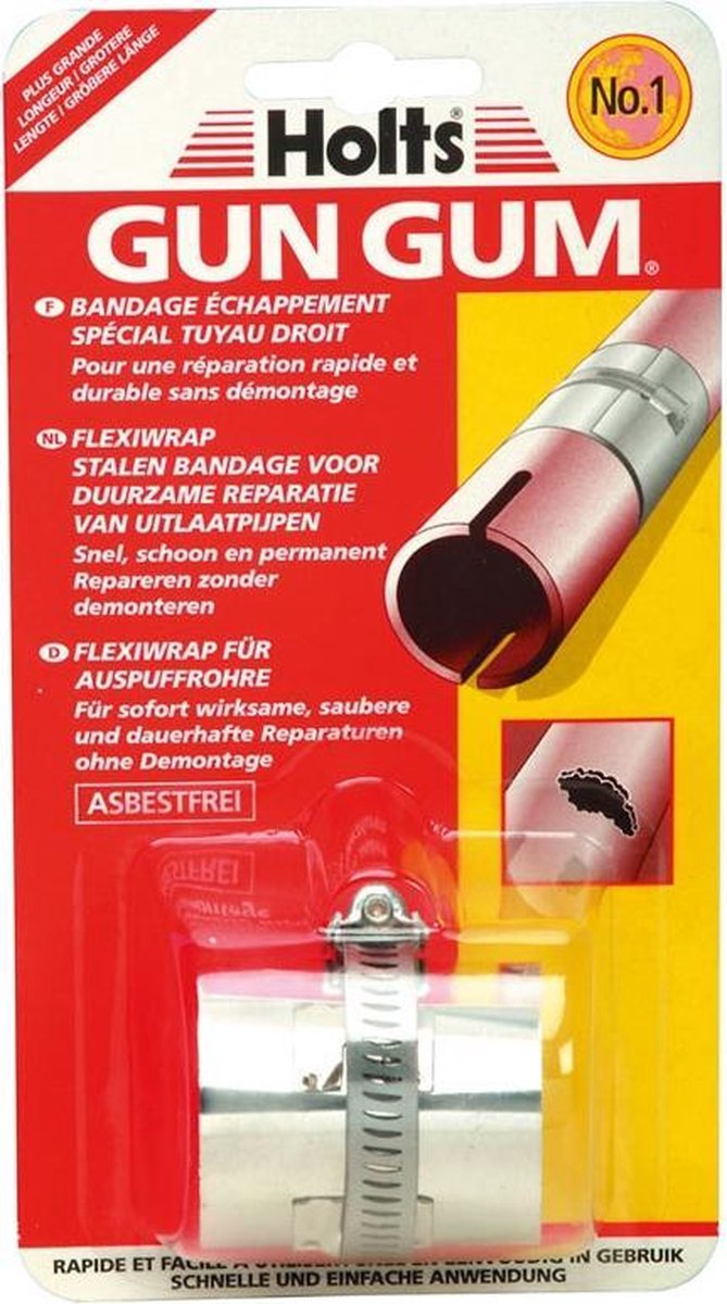 Holts Gun Gum Flexiwrap Stalen Verband Uitlaatpijp 210 X 50 Mm