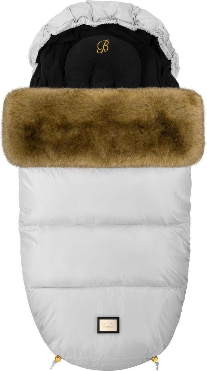 Bjällra Of Sweden Voetenzak 100 X 50 Cm Polyester Grijs/bruin