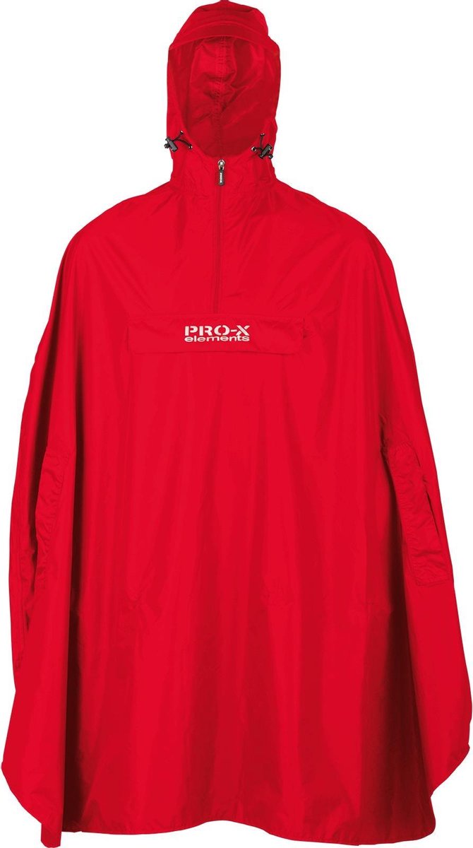 Pro-x Elements Fietsponcho Pasofino Polyamide Rood Maat Xs/s