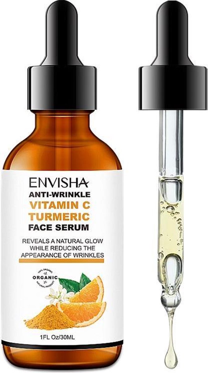 UltraMed™ Vitamine C + Turmeric Serum - Gezichtsserum - Anti Rimpel - 100% Organic Vegen & Cruelty Free - FDA&CE Keumerk 30ml