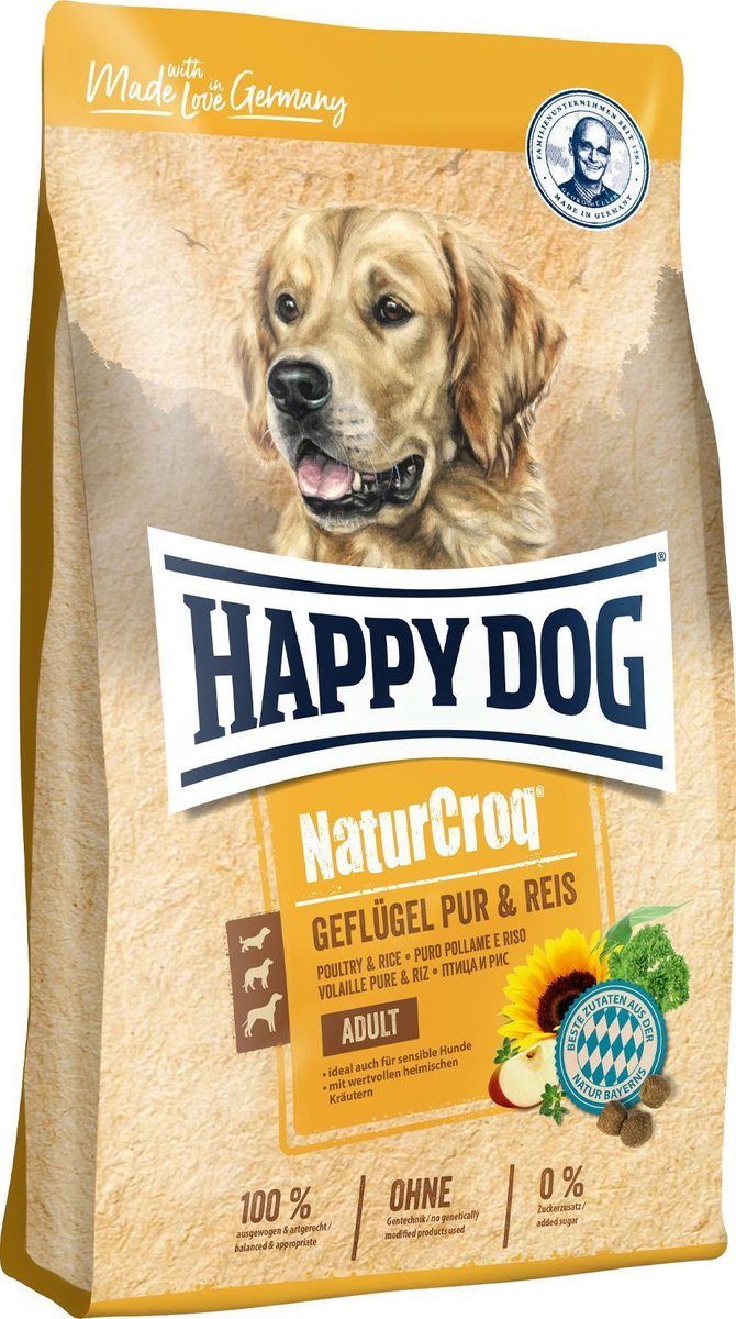Happy Dog Geflügel Pur & Reis (Gevogelte & Rijst) - 15 kg