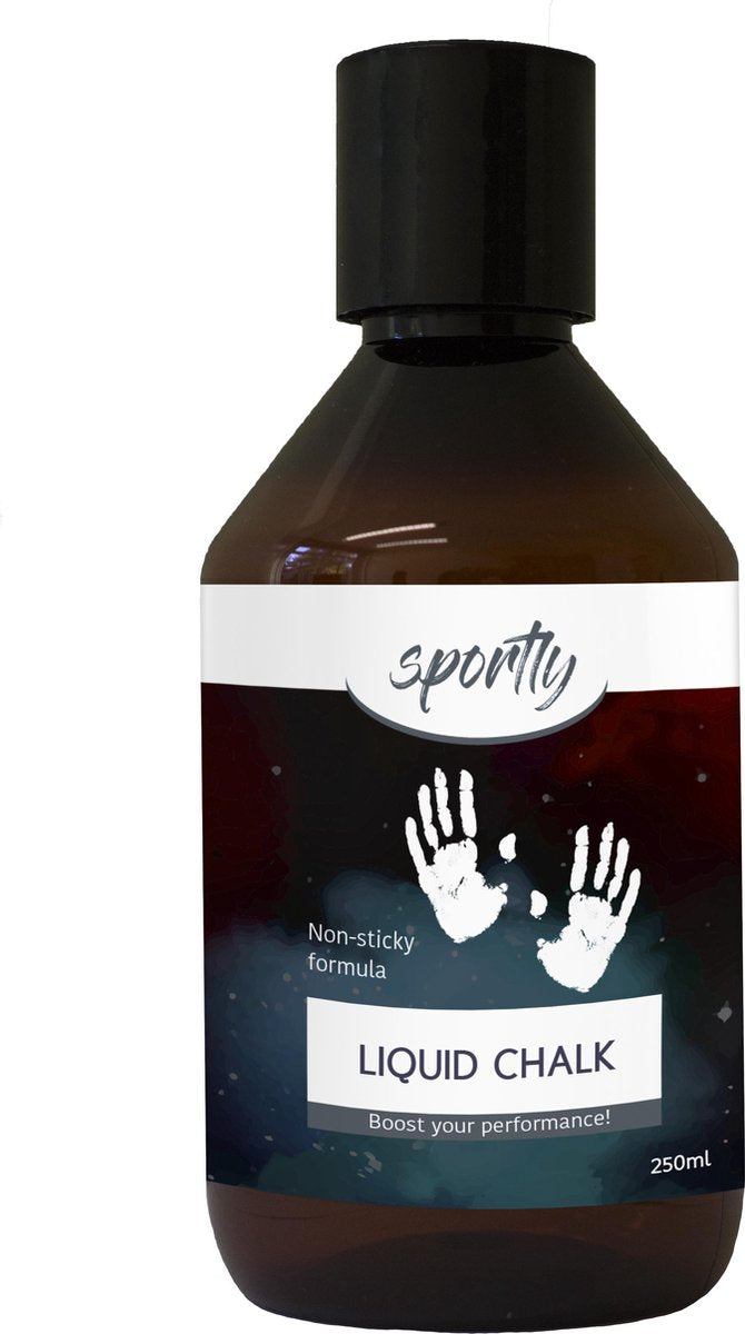 Vloeibaar krijt van Sportly I 250 ml I Verbetert de handgreep en voorkomt zweterige handen bij het tillen