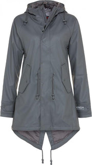 Grijze dames regenjas / parka HafenCity® van BMS XL