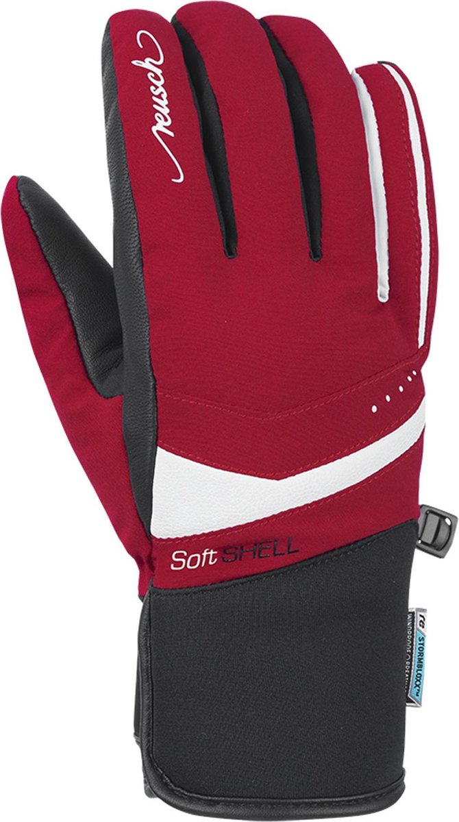Reusch Tomke Stormbloxx Softshell  Wintersporthandschoenen - Vrouwen - rood/wit/zwart