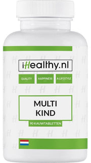Multi Vitamines & Mineralen voor Kinderen - 90 kauwtabletten - iHealthy GMO VRIJ