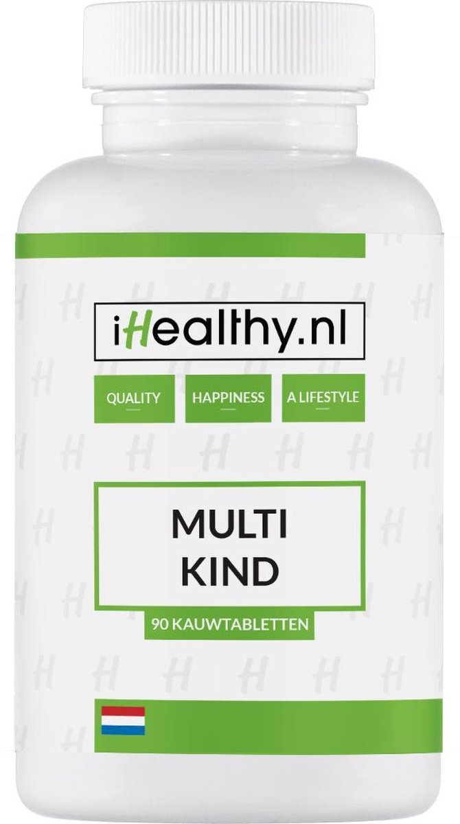 Multi Vitamines & Mineralen voor Kinderen - 90 kauwtabletten - iHealthy GMO VRIJ