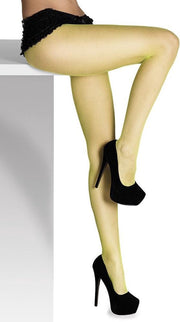 12 stuks: Panty Visnet - neon geel