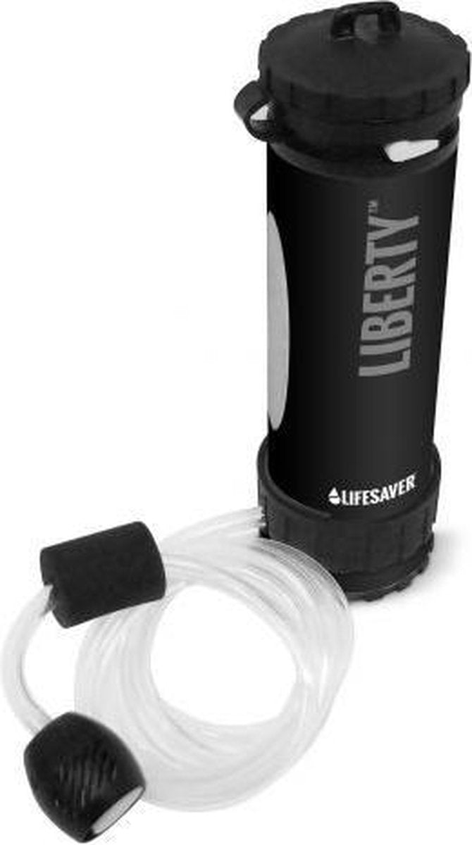 Liberty 2000 Zwart - Drinkfles met waterfilter