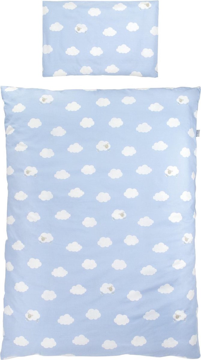 Roba Beddengoed Kleine Wolke 135 X 100 Cm Lichtblauw 2-delig