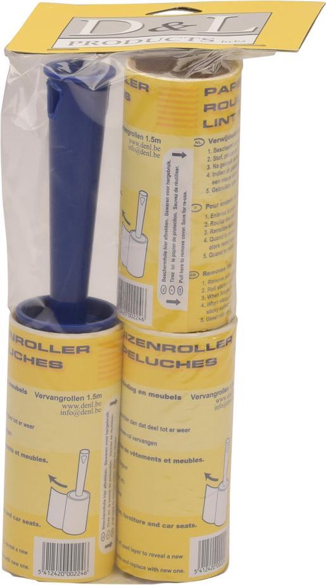 D&L Kleding Roller - Pluizenverwijderaar met 2 Navullingen
