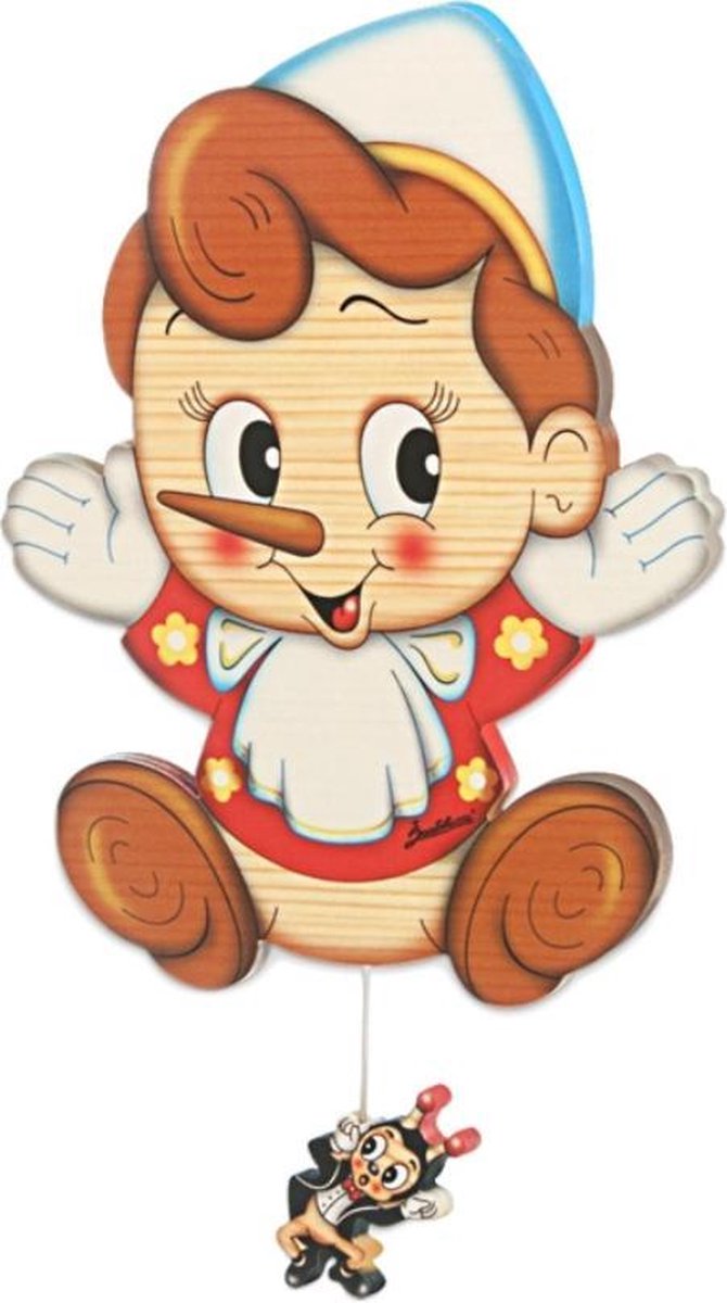 Muziekdoos Pinokkio trekkoord | Bartolucci | Hout