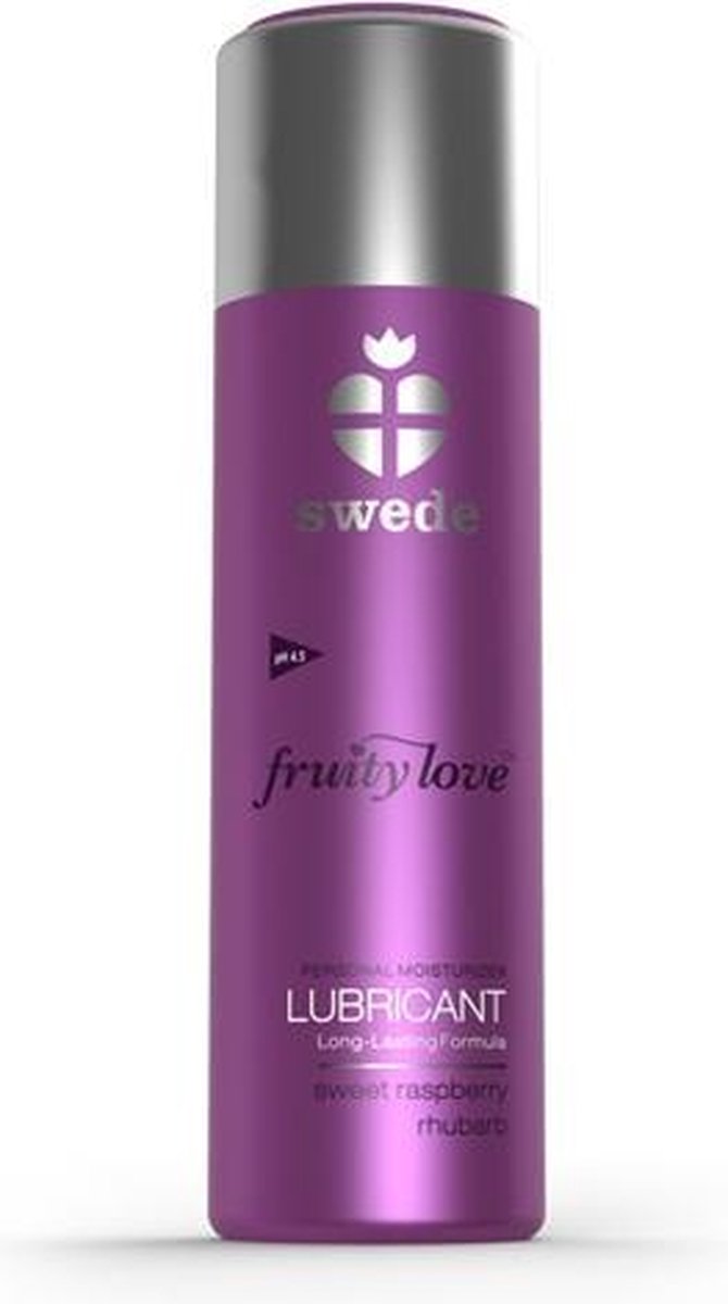 Swede - Zoete Framboos/Rabarber Waterbasis Glijmiddel - 100ml | Waterbasis | Vrouwen | Mannen | Smaak | Condooms | Massage | Olie | Condooms |  Pjur | Anaal | Siliconen | Erotische | Easyglide