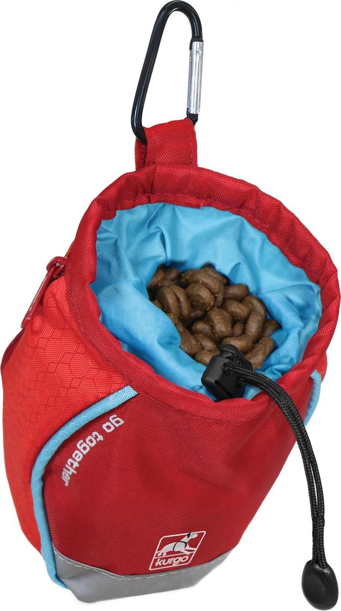 Beloningszakje voor om je middel voor Puppy Training en/of Wandelen - Wasbaar met extra rits voor sleutels e.d. - Kurgo Go Stuff It - 14x7