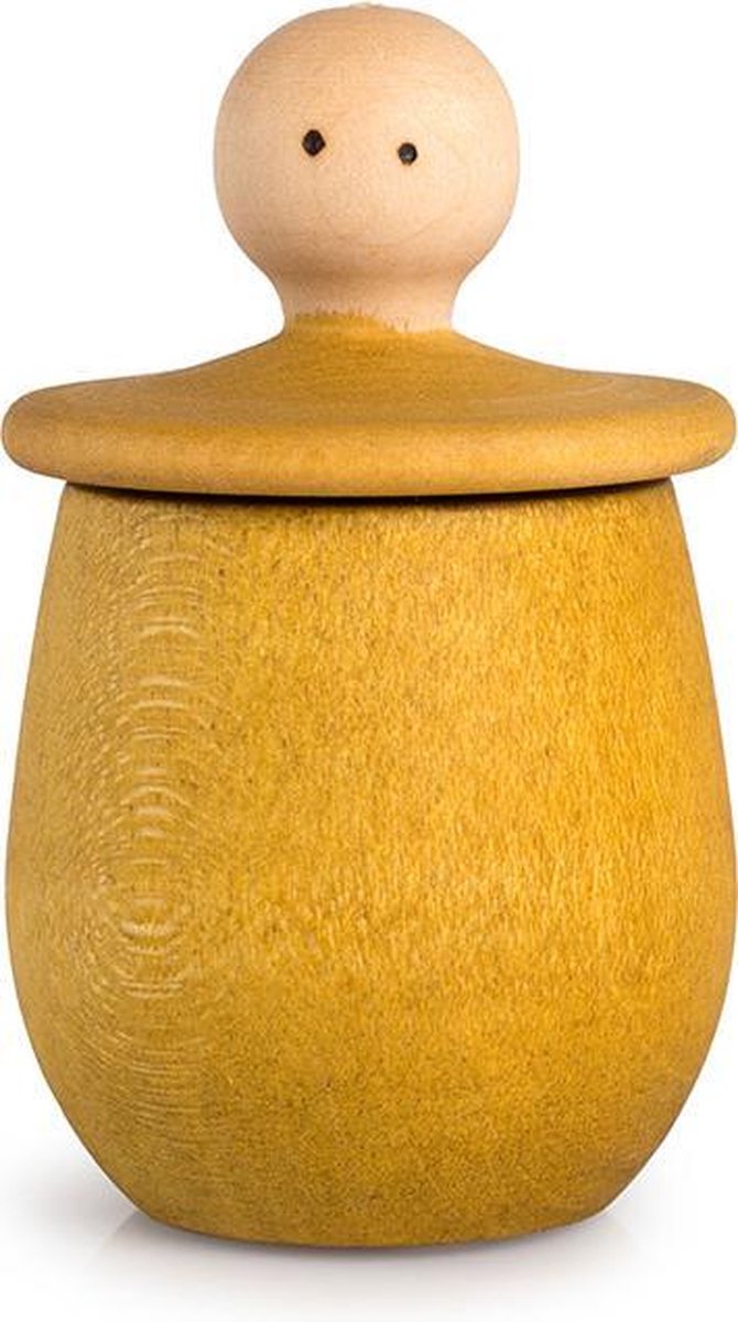 Grapat Houten Speelgoed Klein Geel Poppetje - Little Things