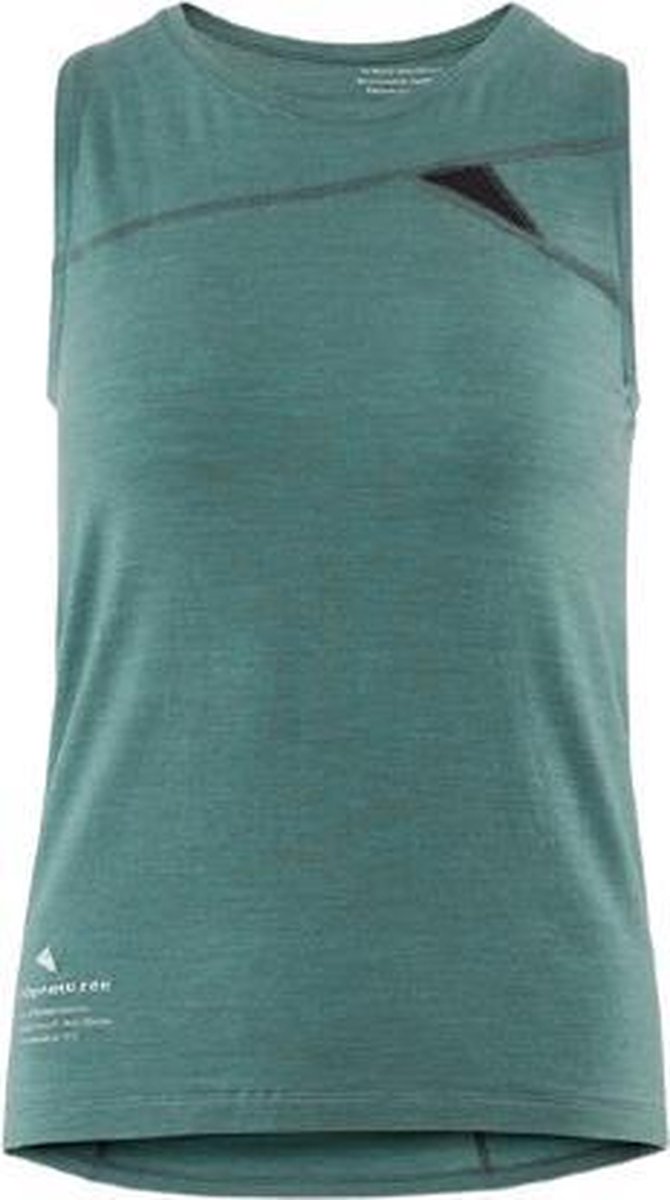 Klättermusen Tanktop Fafne Dames Tencel/merinowol Groen Maat Xs