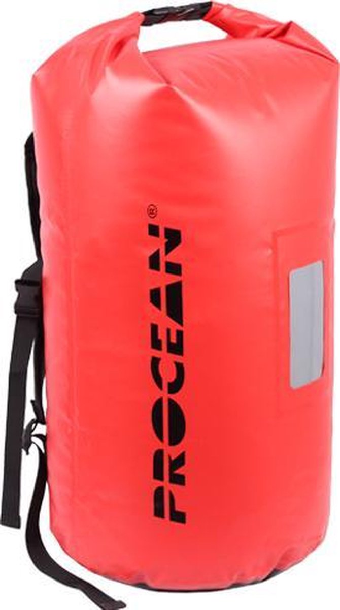 Droogtas rugtas 60 liter rood