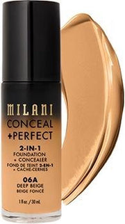 Milani Conceal + Perfect 2-in-1 Foundation + Concealer Kryj?cy Podk?ad Do Twarzy 06a Deep Beige 30ml