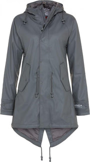 Grijze dames regenjas / parka HafenCity® van BMS L