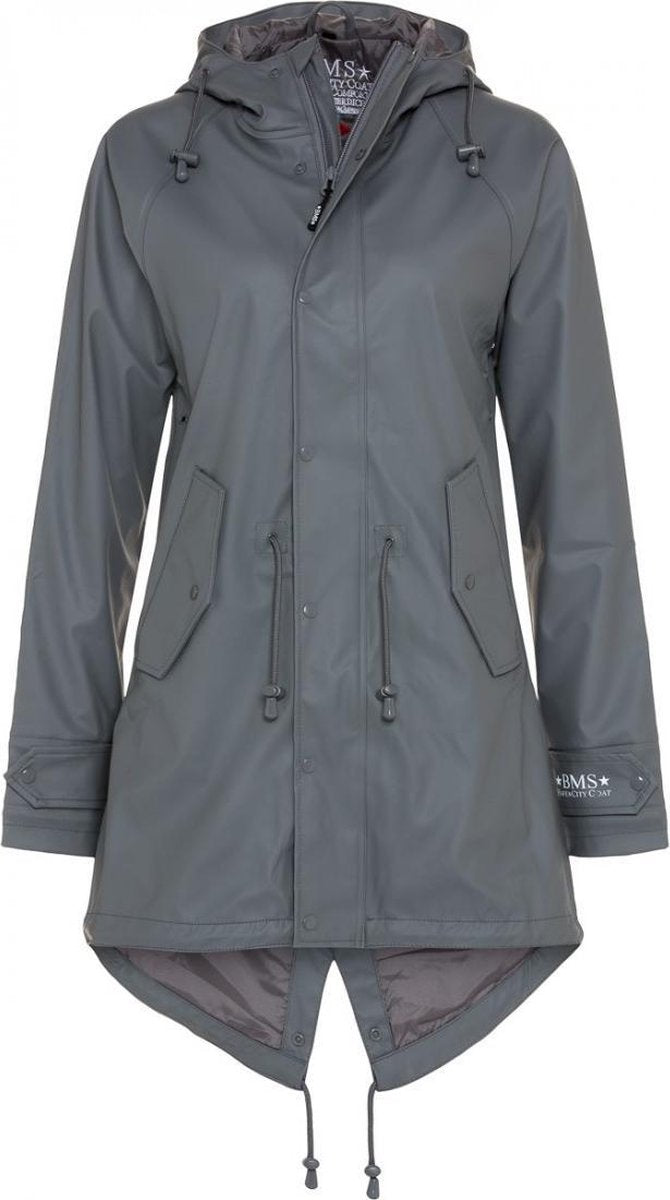 Grijze dames regenjas / parka HafenCity® van BMS L