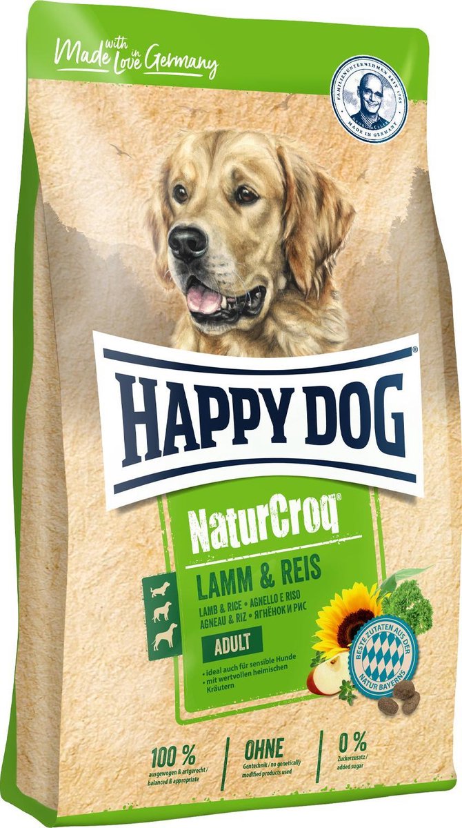 Happy Dog NaturCroq Lamm & Reis (lam en rijst) - 12 kg