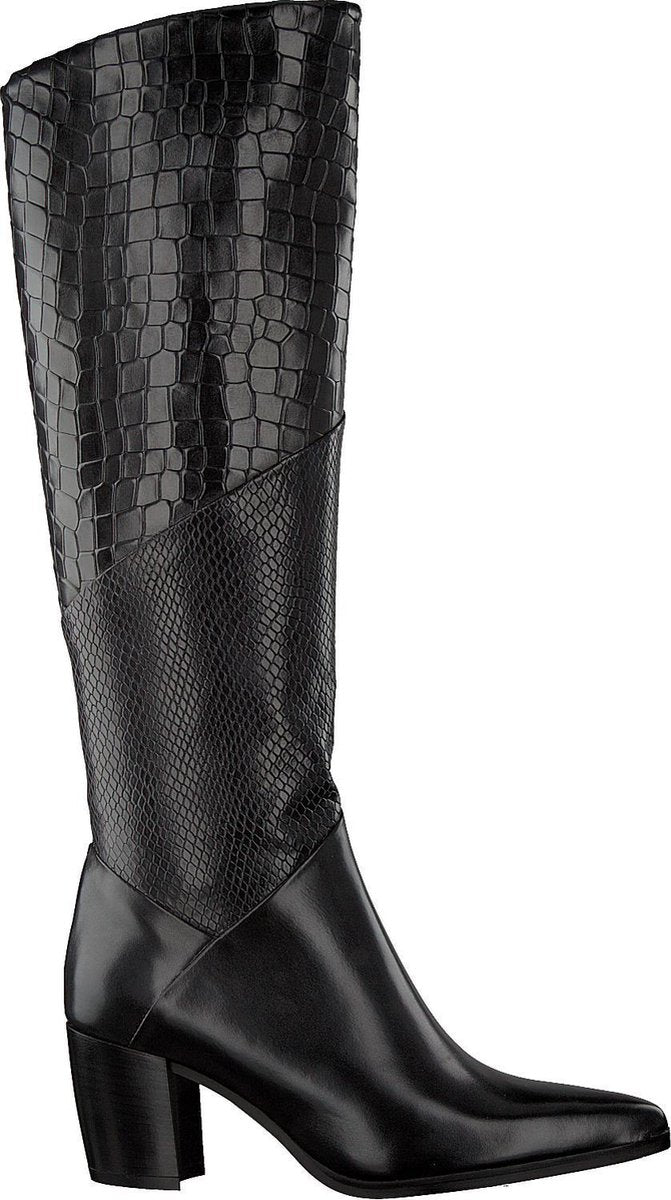 Notre-V 01a-302 Hoge laarzen - Dames - Zwart - Maat 38