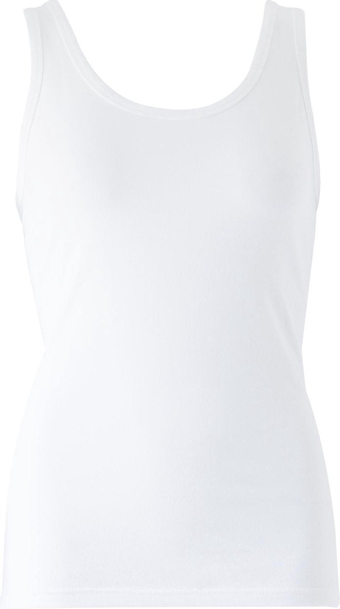 MOOI! Company - Basis Top Bonny - Hemdje met brede bandjes - Aansluitend model - Kleur  Wit -XXL