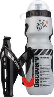 Bidon met bidonhouder - 650ml - Grijs - Mountainbike - Racefiets - Sportieve Water Drinkfles met houder