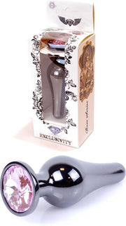 Bossoftoys - Buttplug - Donker zilver - anaal - Licht roze - 64-00054 - gave cadeaubox