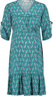 Queen Mum Jurk Marseille - Teal Blue - Maat XS