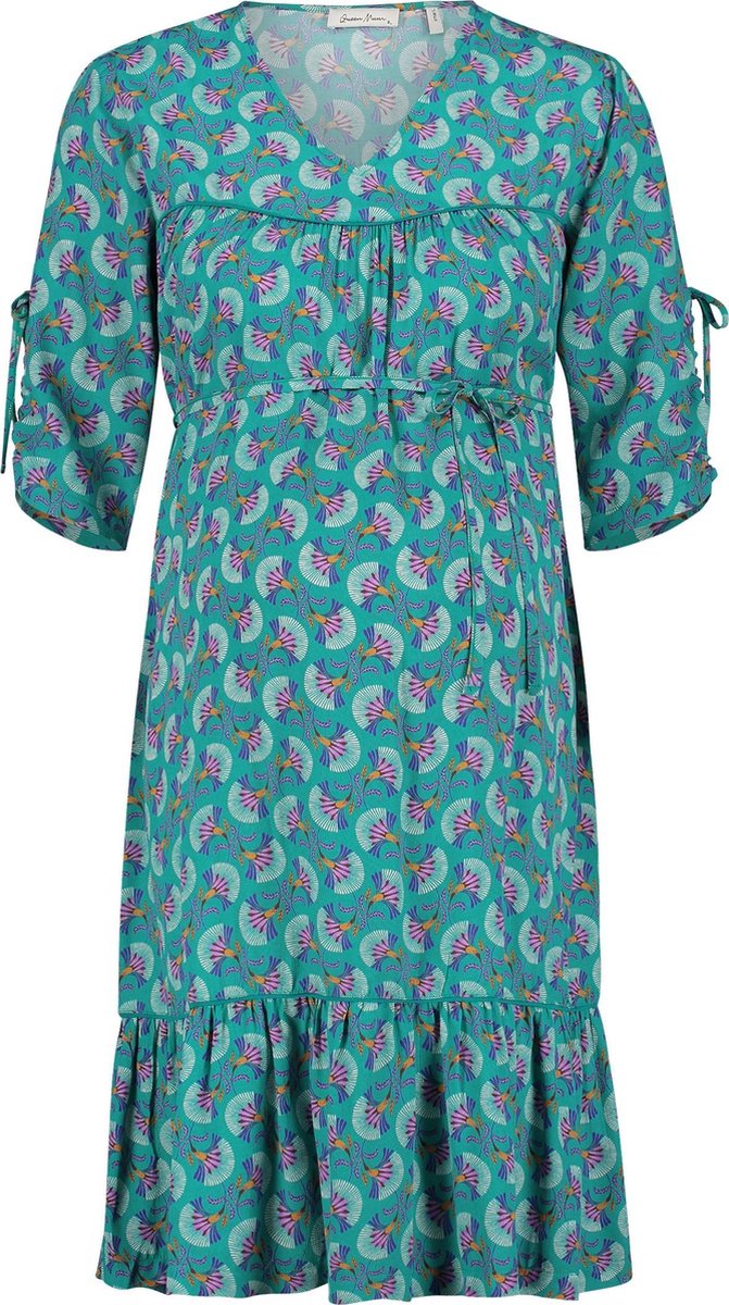 Queen Mum Jurk Marseille - Teal Blue - Maat XS