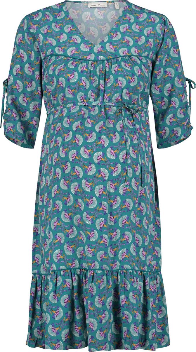 Queen Mum Jurk Marseille - Teal Blue - Maat S