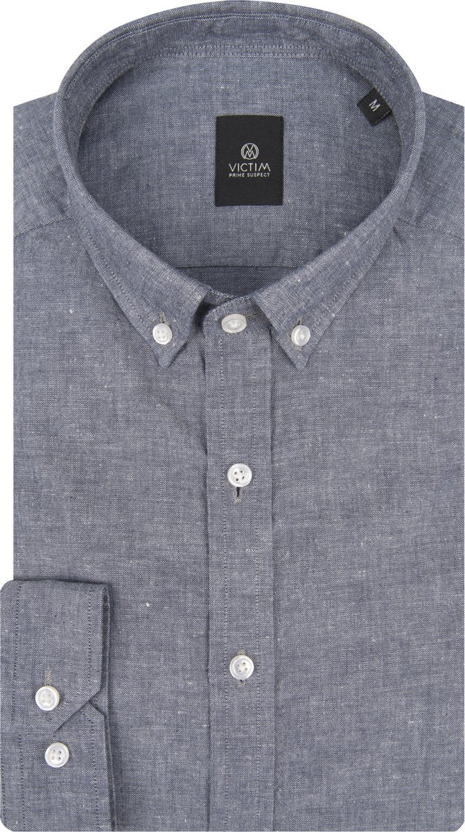 Victim Casual Overhemd Heren lange mouw