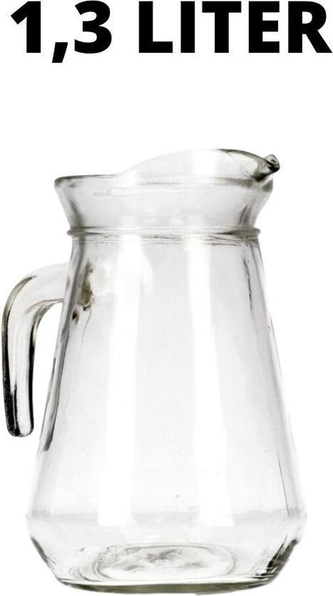 Orange85 Waterkan - Waterkan - Karaf - Schenkkan - Waterkaraf - Waterkannen - Karaf Water - Karaf Kristal - Schenkkannen - Waterkan 1.3 liter