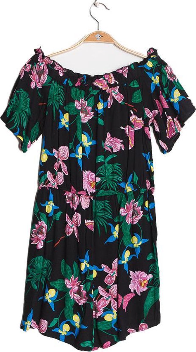 Dames Jumpsuit | playsuit | print |open schouders | Elastiek taille |S-M | Marine