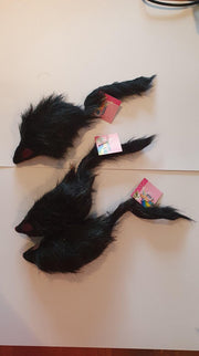 Speelgoed voor katten grot zwarte muis 3 stukken