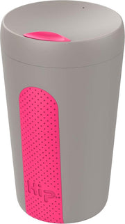 HIP Drinkbeker To Go - Polypropyleen/Siliconen - 355 ml - Beige/Roze