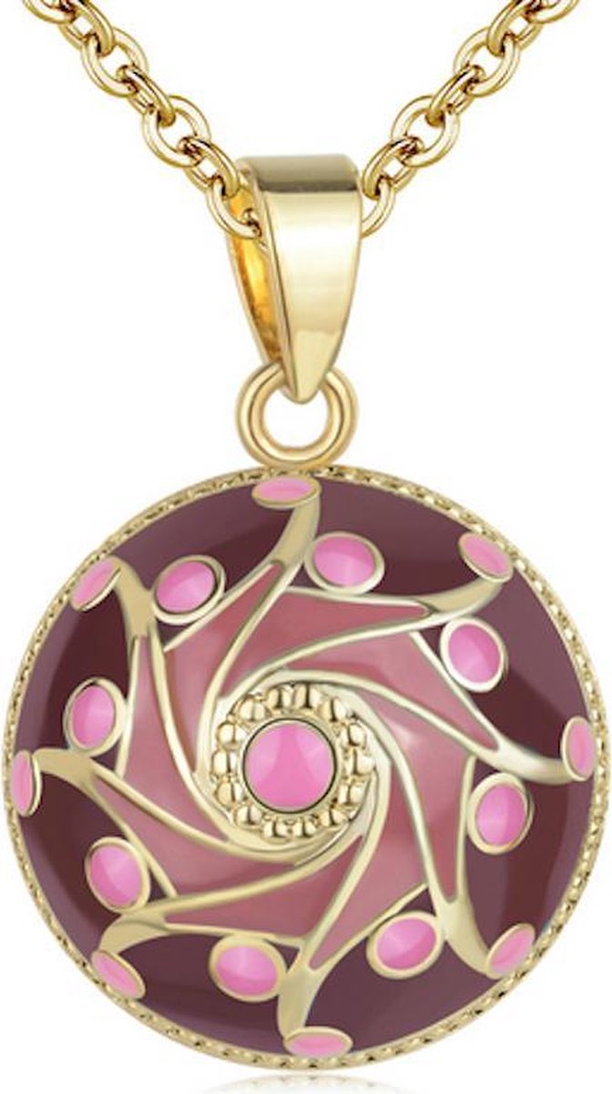 Clariz zwangerschapsbel roze paars goud