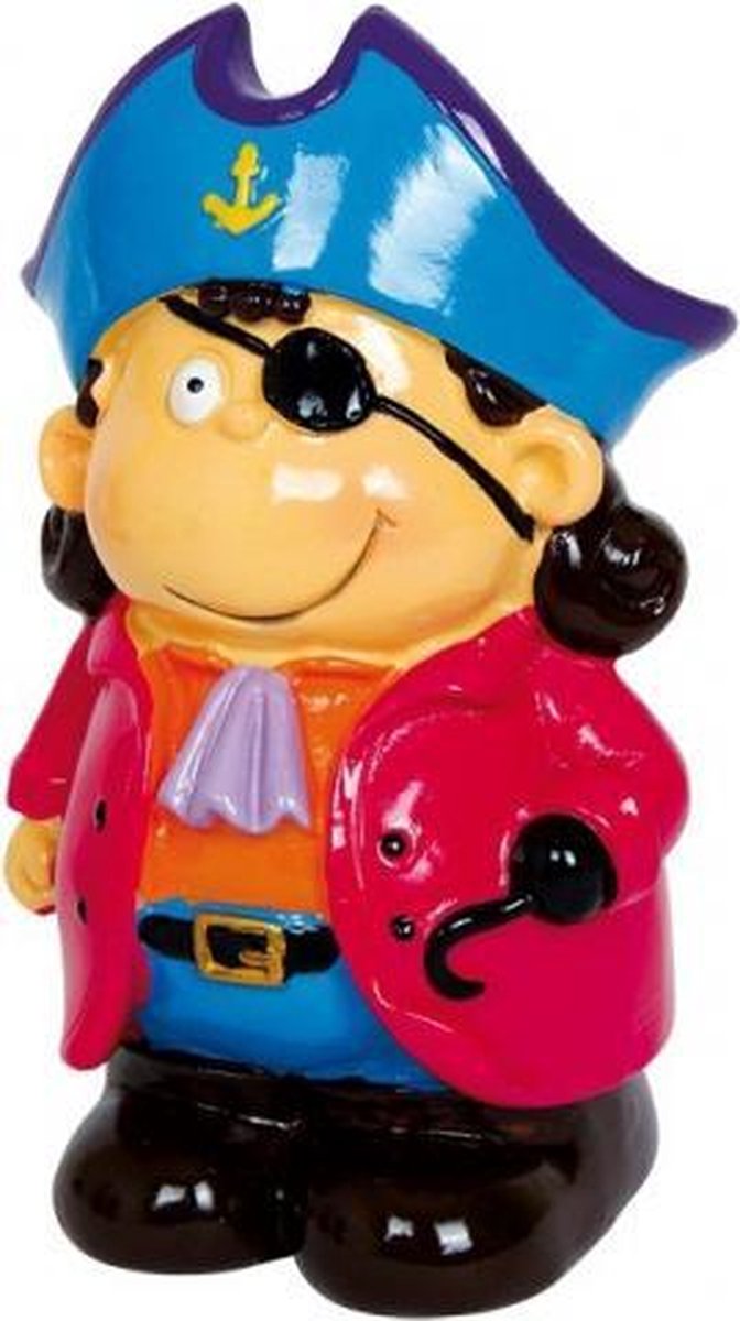 Kapitein Blue piraten spaarpot 14 cm