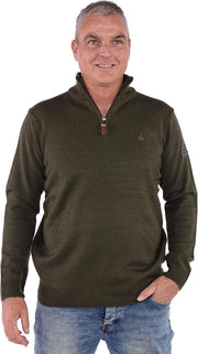 BJØRNSON Pullover Acryl 4 Seizoenen Heren Olijfgroen - Maat 3XL - JOAKIM