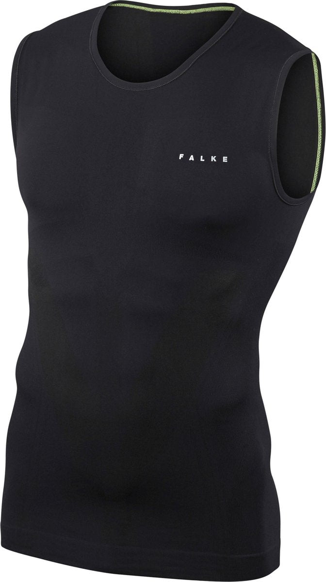 FALKE Warm Singlet Tight Fit Heren 39615 - Zwart 3000 black Heren - S