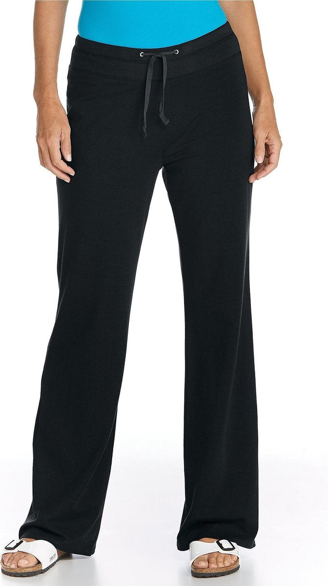 Coolibar - UV strandbroek dames - Zwart - maat XL