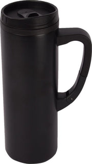 Biggmugg Reisbeker - Vacuümdeksel - Zwart - 450 ml - Geschikt voor koffie