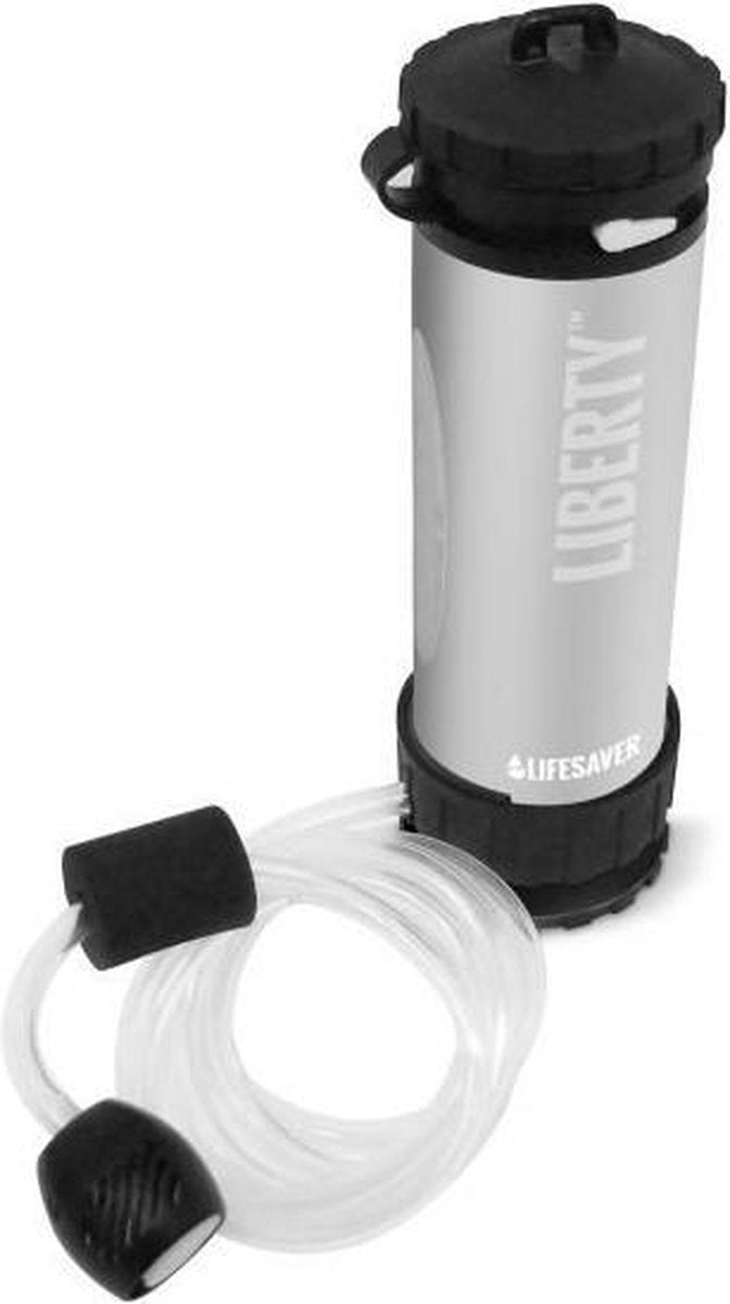 Liberty 2000 Zilver - Drinkfles met waterfilter