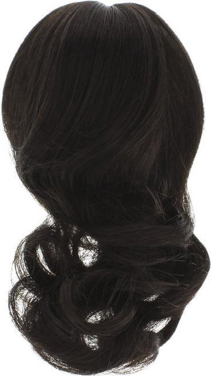 Paardenstaart Echt haar 35cm zwart met klem Ponytail 100%human hair