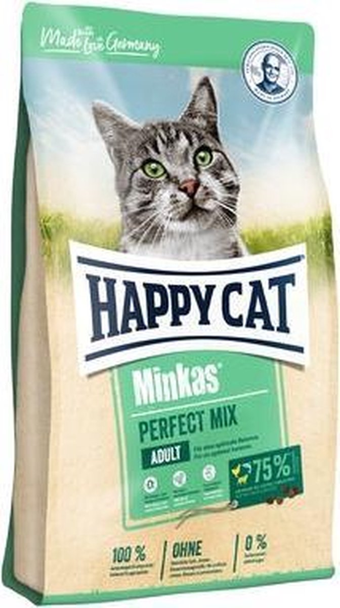 Happy Cat Perfect Mix Adult Gevogelte. Lam & Vis - 10 kg