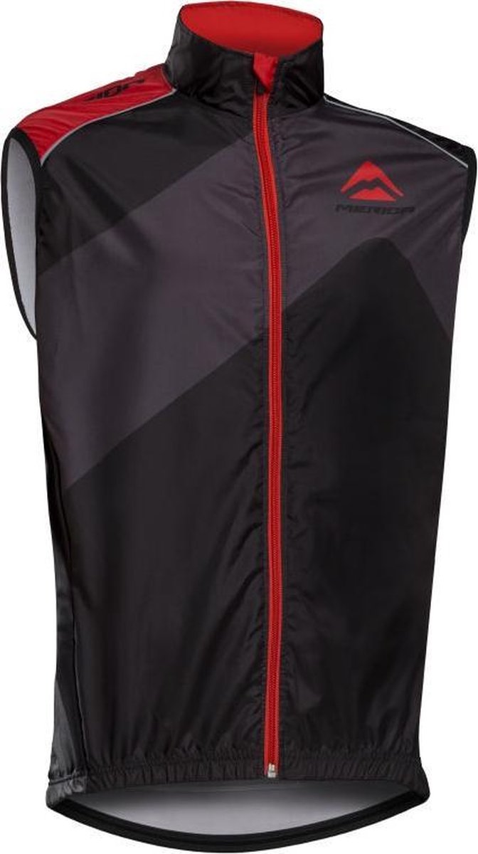 Merida Windstopper Bodywarmer zwart/rood L