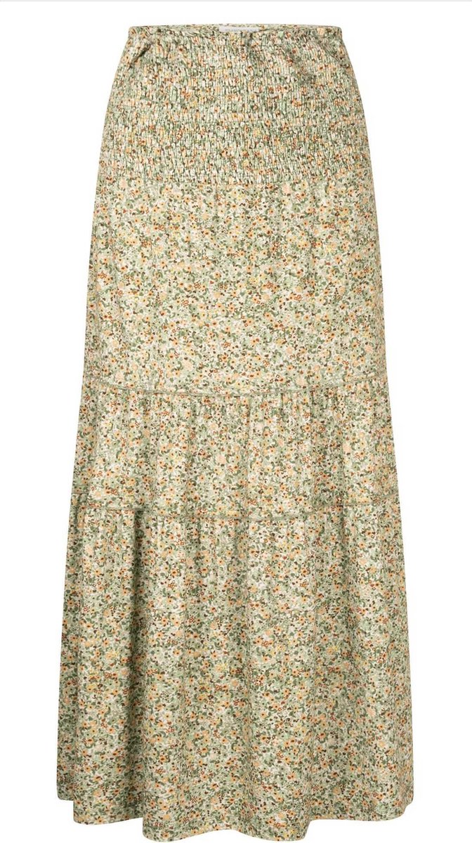 Tramontana | Maxi Rok met Bloemprint | Print Greens | Maat XXL | Dames Rokken