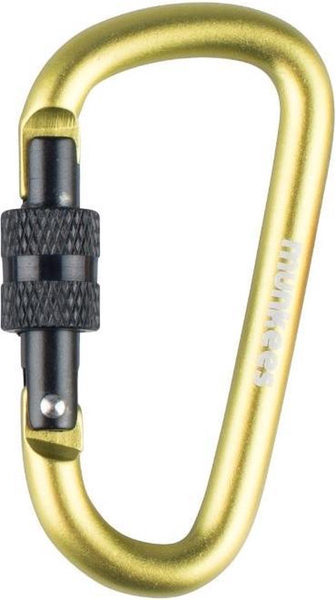 Munkees Karabijnhaak D-shape Schroefsluiting 6 X 60 Mm Groen